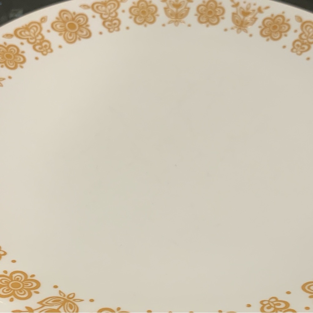 Vintage Corelle By Corning Butterfly Gold 10” Dinner Plates Set Of 5 - Picture 3 of 8